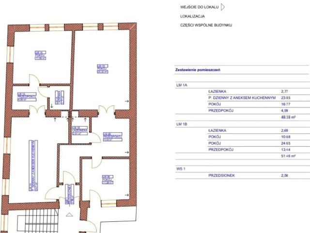 Mieszkanie 50 m², Skawina