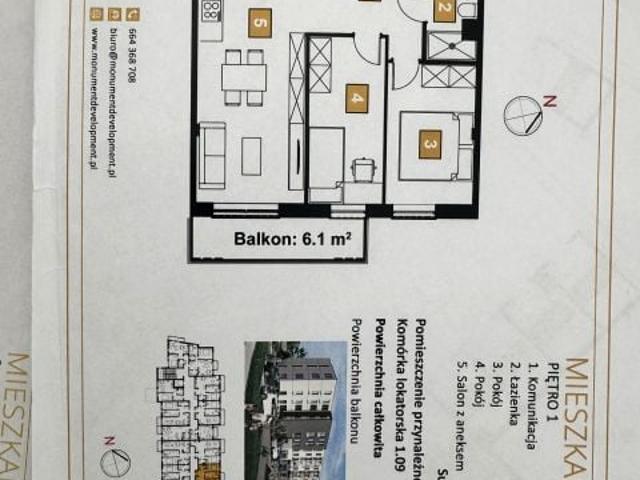 Mieszkanie 50 m², Rudna Mała