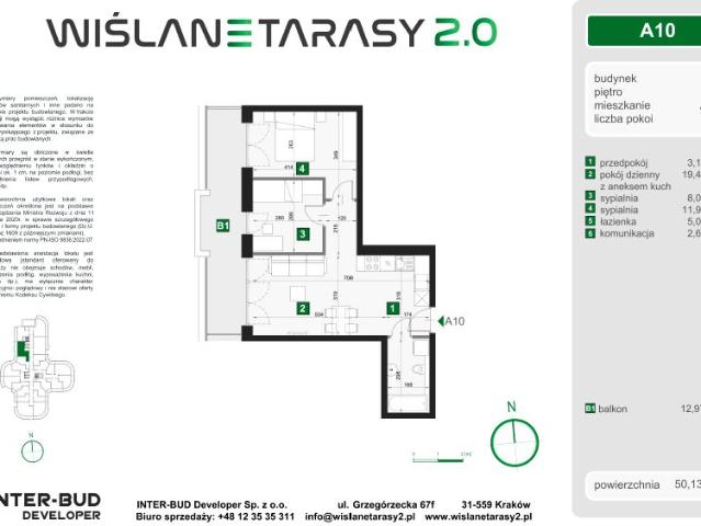 Mieszkanie 50,1m²
