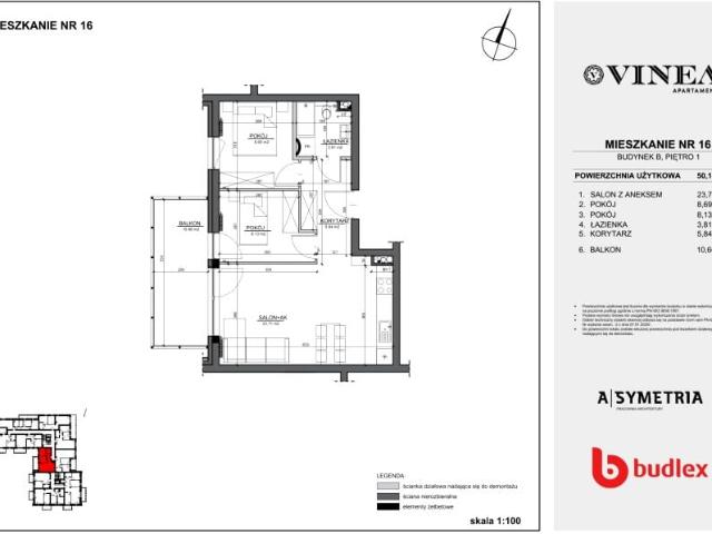 Mieszkanie 50,2m²