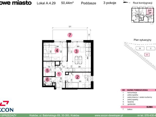 Mieszkanie 50,4m²