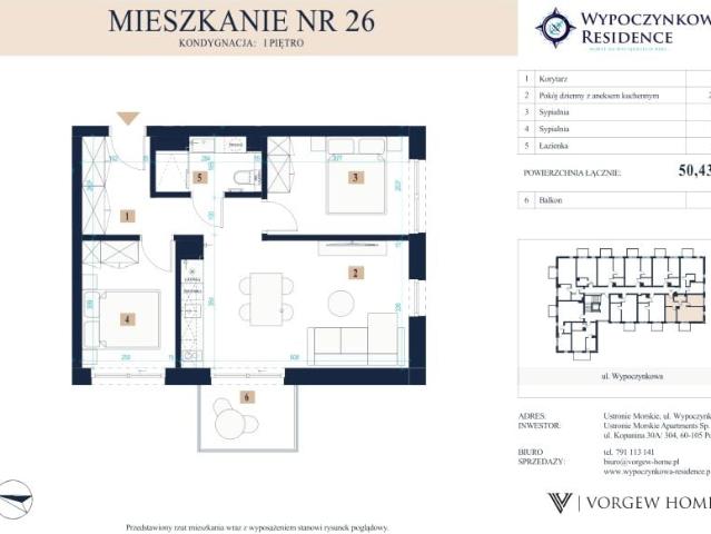 Mieszkanie 50,4m²