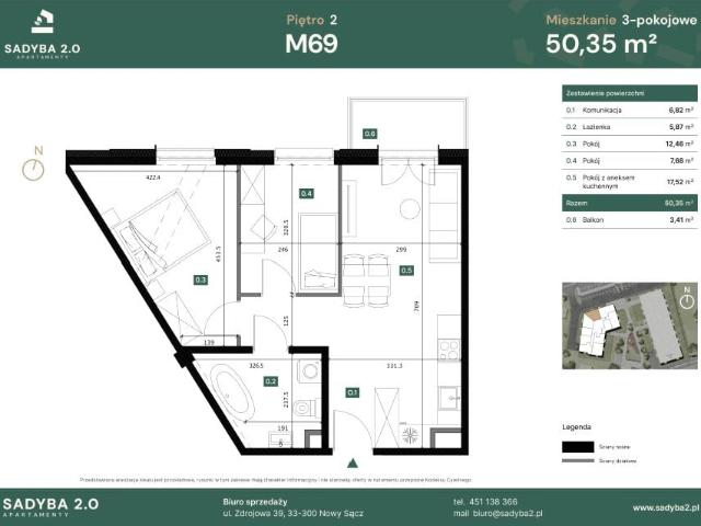 Mieszkanie 50,4m²