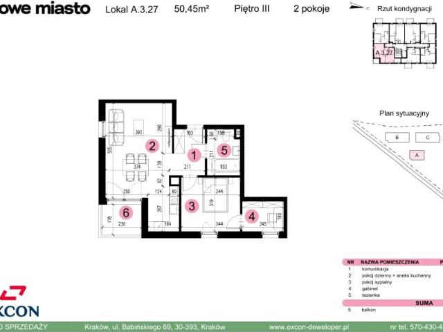Mieszkanie 50,5m²