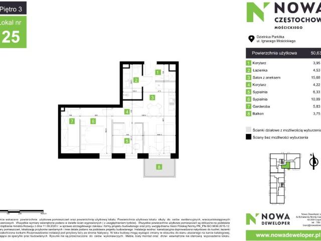 Mieszkanie 50,6m²