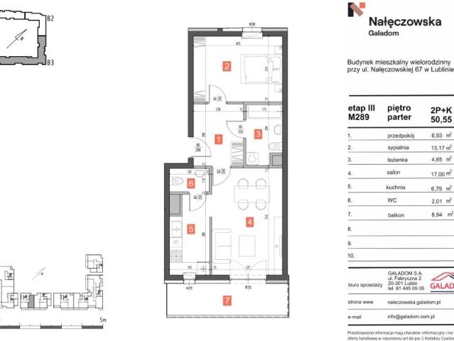 Mieszkanie 50,6m²