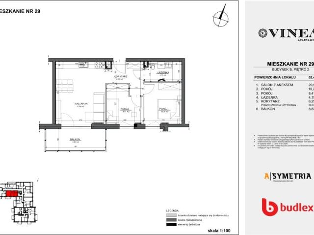 Mieszkanie 50,7m²