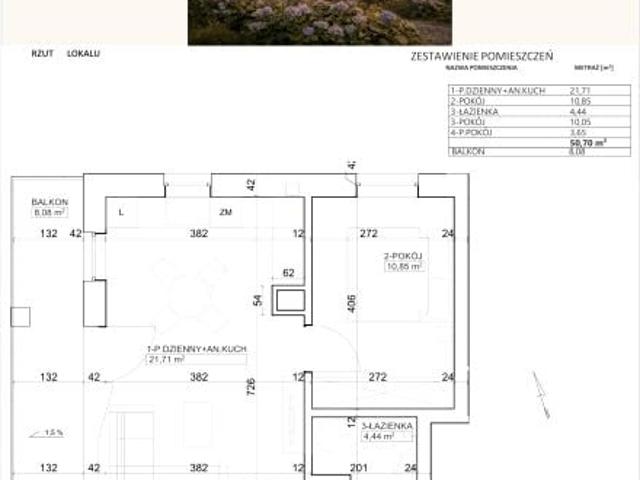 Mieszkanie 50,7m²