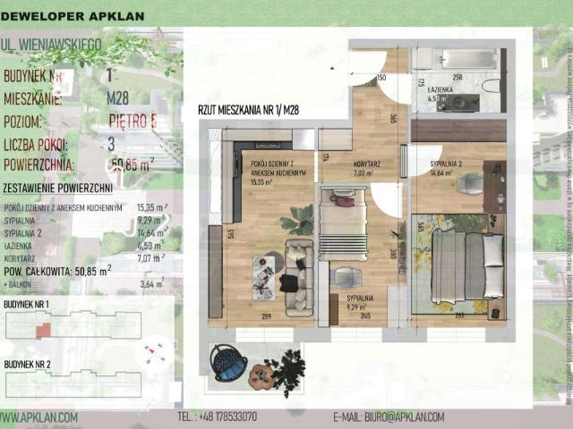 Mieszkanie 50,8m²