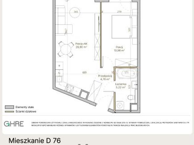 Mieszkanie 50,8m²