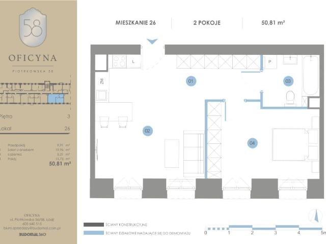 Mieszkanie 50,8m²