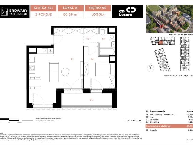 Mieszkanie 50,9m²