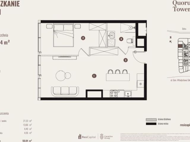 Mieszkanie 50m²