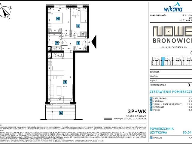 Mieszkanie 50,1m²