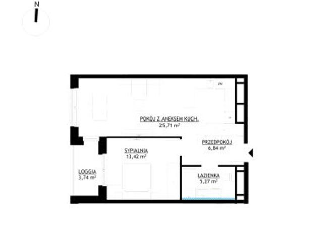 Mieszkanie 51,2m²