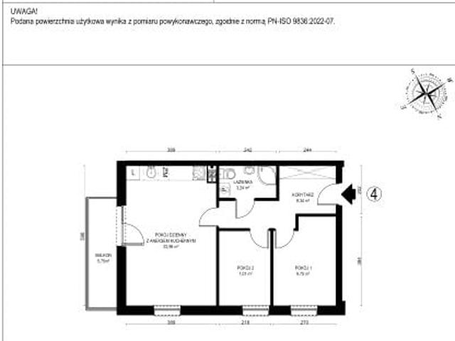 Mieszkanie 51,3m²