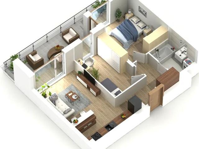 Mieszkanie 51,4m²