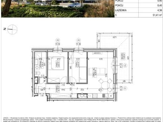 Mieszkanie 51,4m²