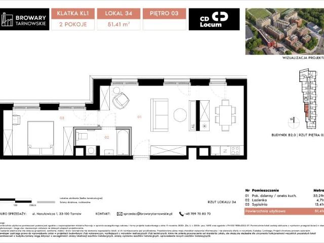 Mieszkanie 51,4m²