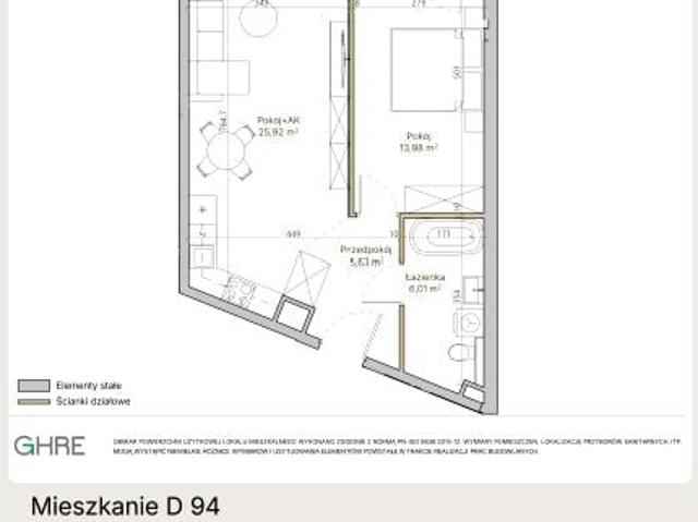 Mieszkanie 51,5m²
