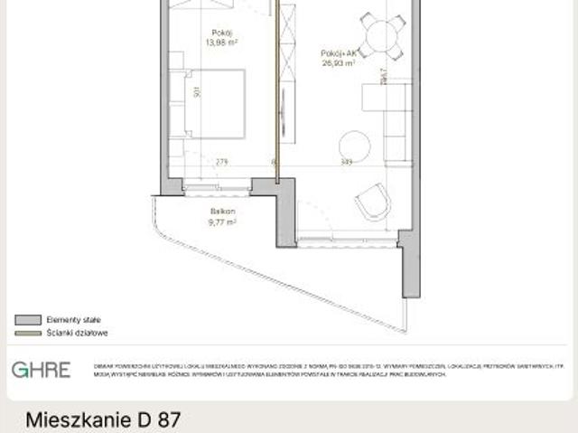 Mieszkanie 51,5m²