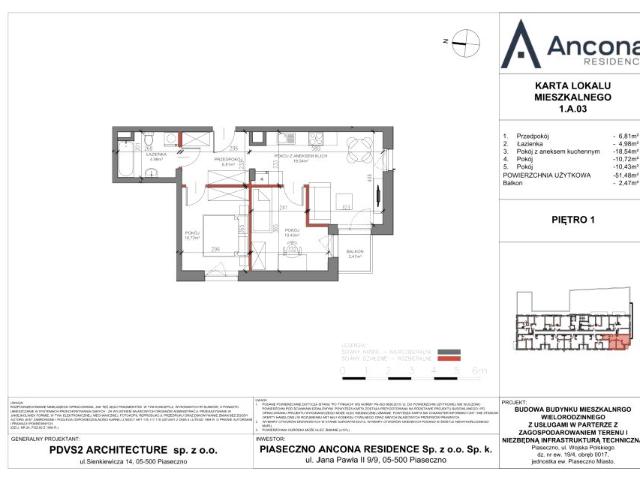 Mieszkanie 51,5m²