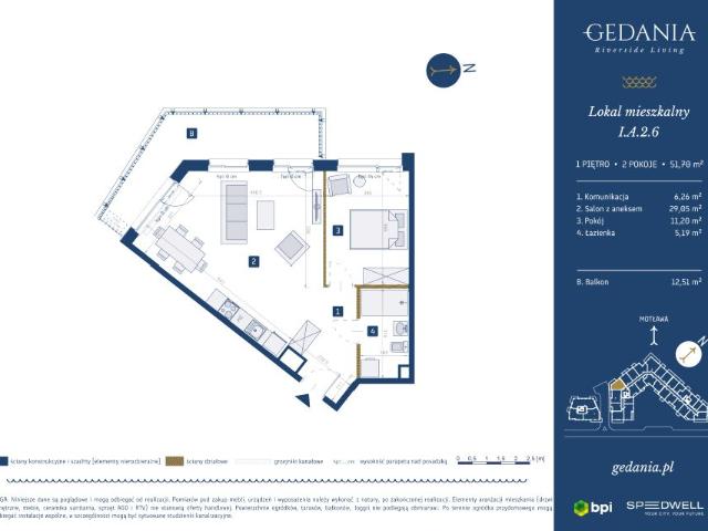 Mieszkanie 51,7m²