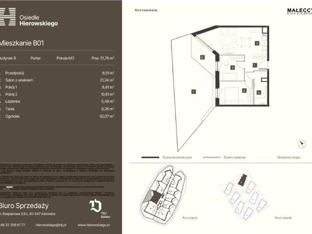 Mieszkanie 51,8m²