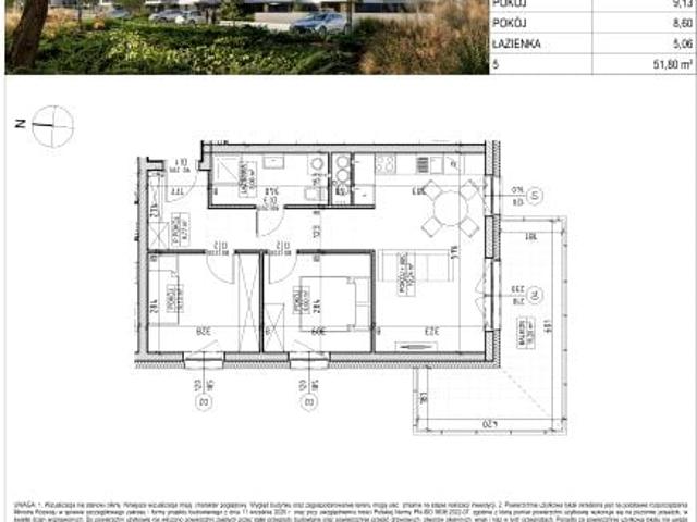 Mieszkanie 51,8m²