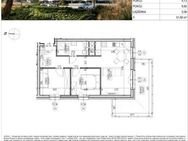 Mieszkanie 51,8m²