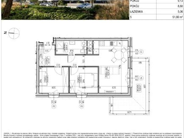 Mieszkanie 51,8m²