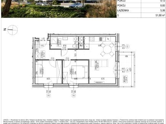 Mieszkanie 51,8m²