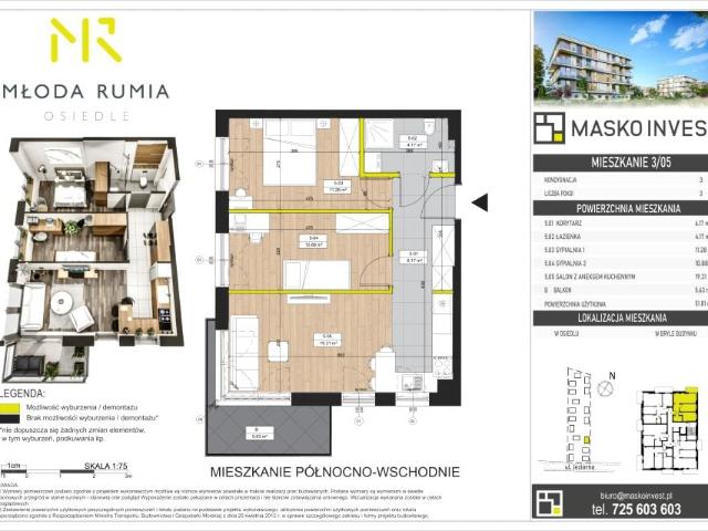 Mieszkanie 51,8m²
