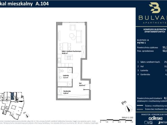Mieszkanie 51,8m²