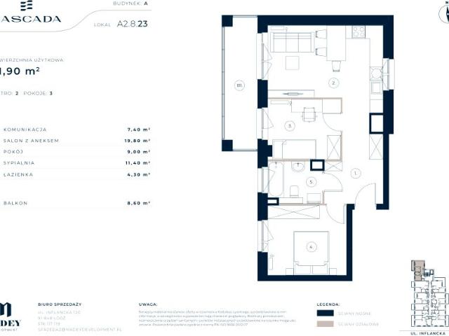 Mieszkanie 51,9m²