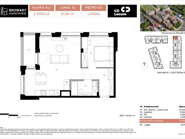 Mieszkanie 51,9m²