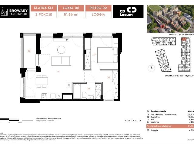 Mieszkanie 51,9m²