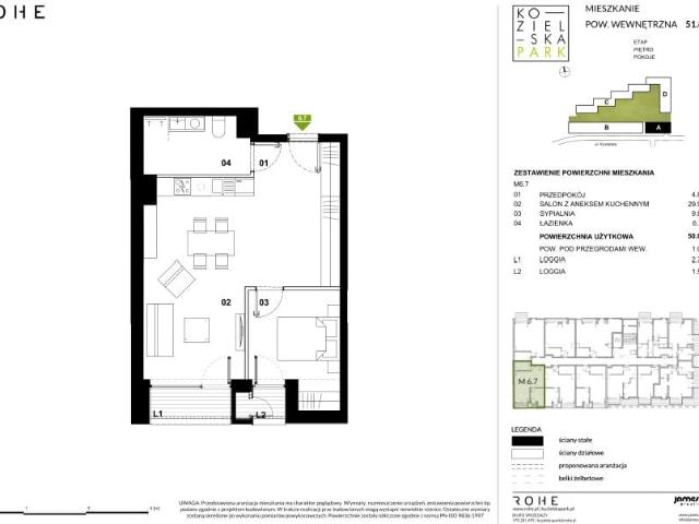 Mieszkanie 50,8m²