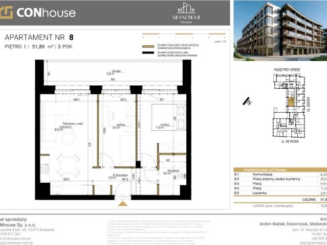 Mieszkanie 51,9m²