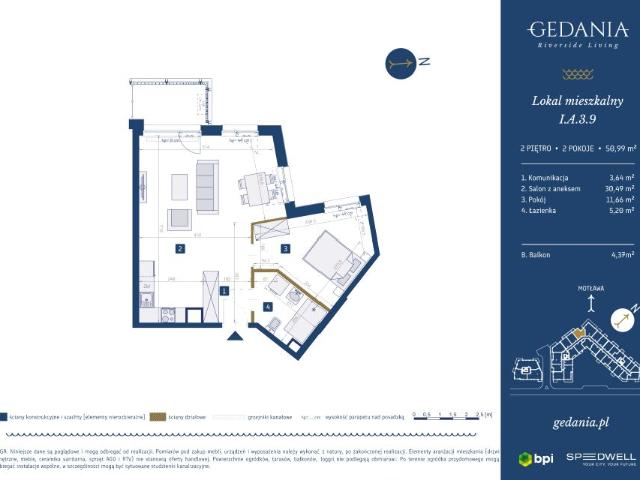 Mieszkanie 51m²