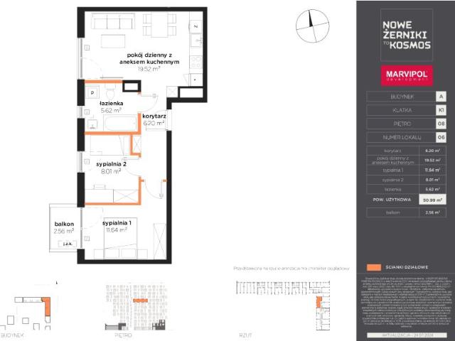Mieszkanie 51m²