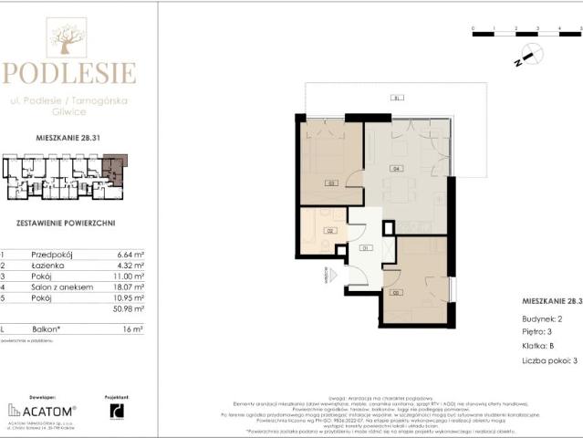Mieszkanie 51m²