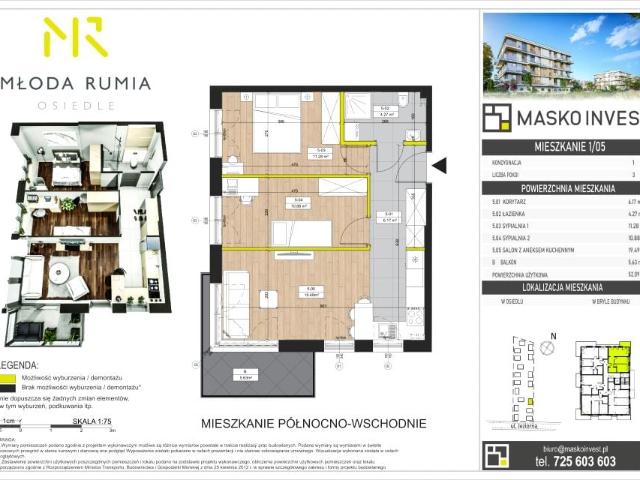 Mieszkanie 52,1m²