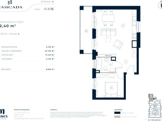 Mieszkanie 52,4m²