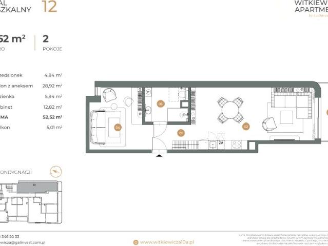 Mieszkanie 52,5m²