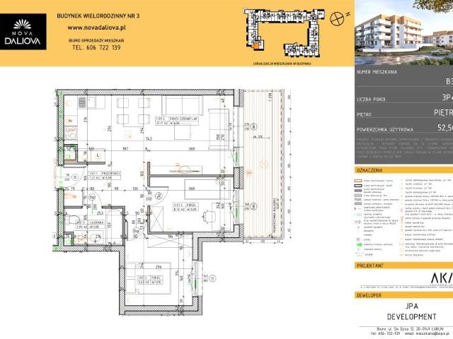 Mieszkanie 52,6m²