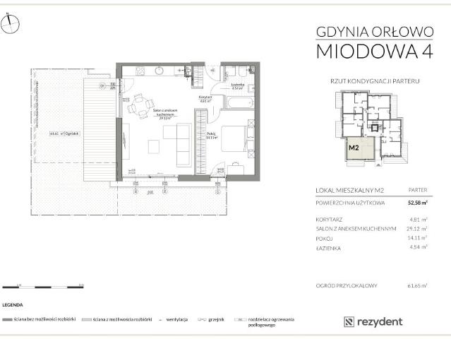 Mieszkanie 52,6m²