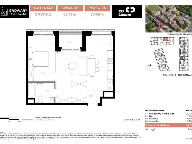 Mieszkanie 52,7m²