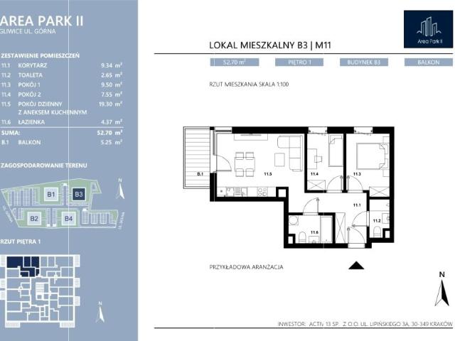 Mieszkanie 52,7m²