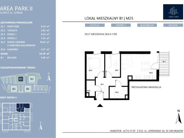 Mieszkanie 52,7m²